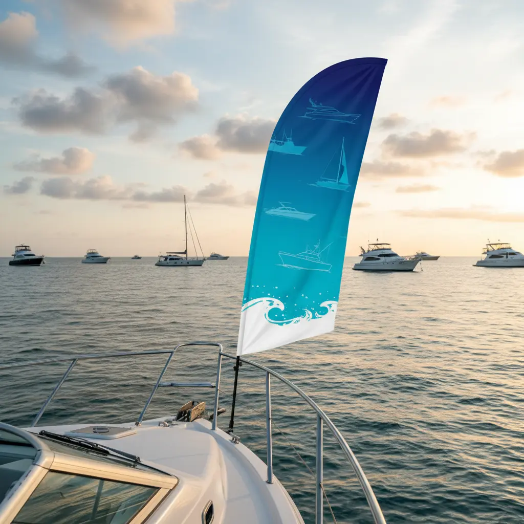 Teardrop Flag For Marine And Boats