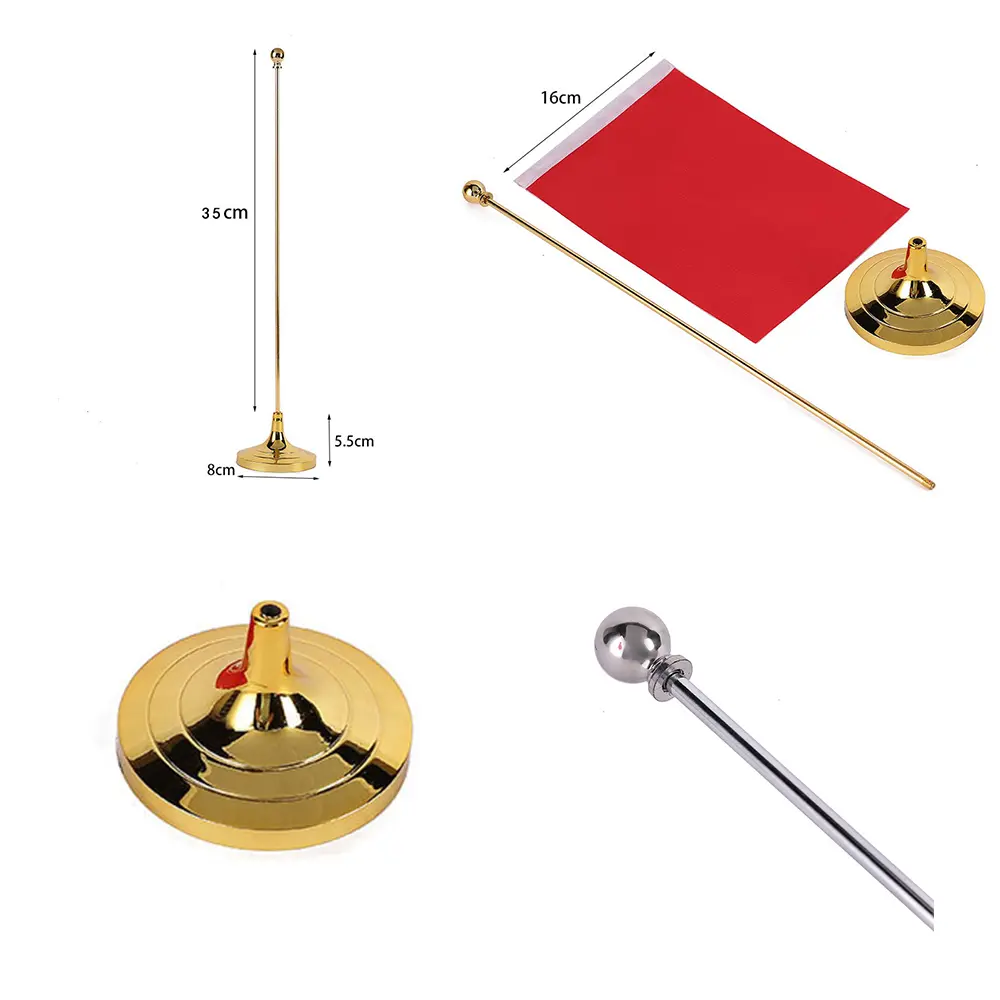 3-desk flagpole