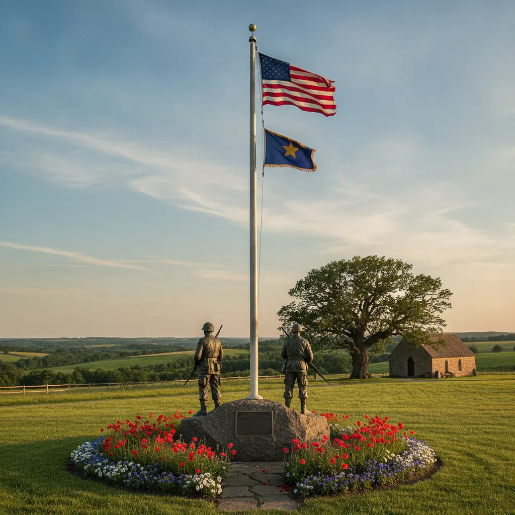 Flag Pole For Military Veterans