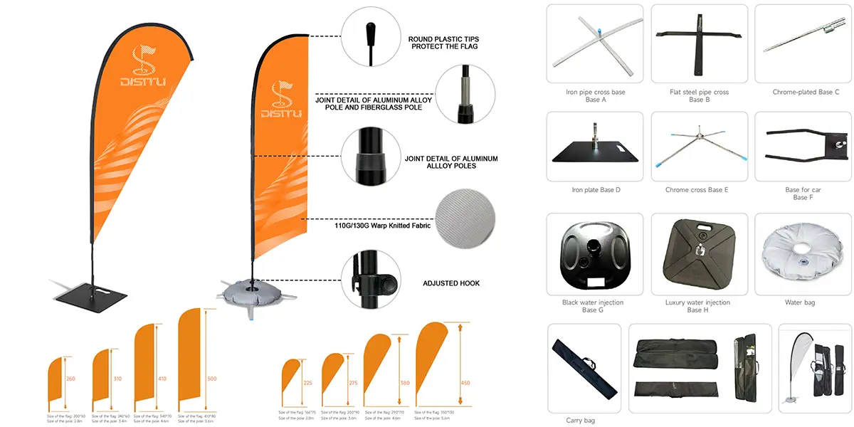 feather flag pole and accessories