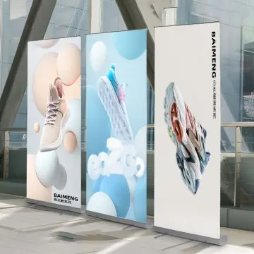 Aluminum Exhibit Retractable Roll-up Stand Advertising Display Banner