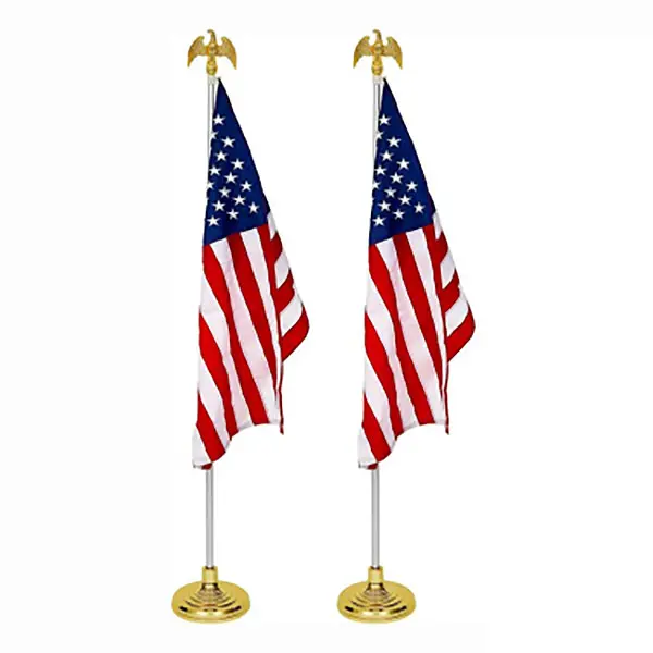 Indoor Aluminum Eagle Head Flagpoles