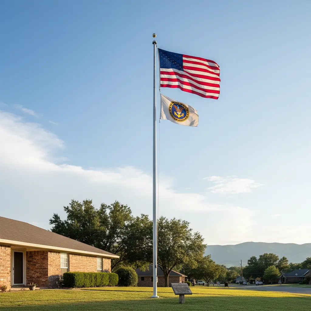 Telescoping Flagpole For Military Veterans