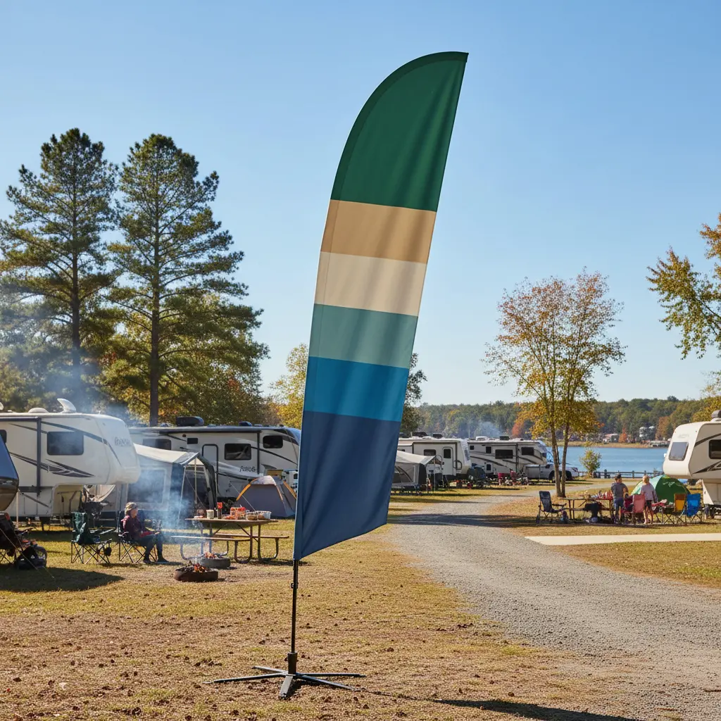 Teardrop Flag For Campsites And RVs