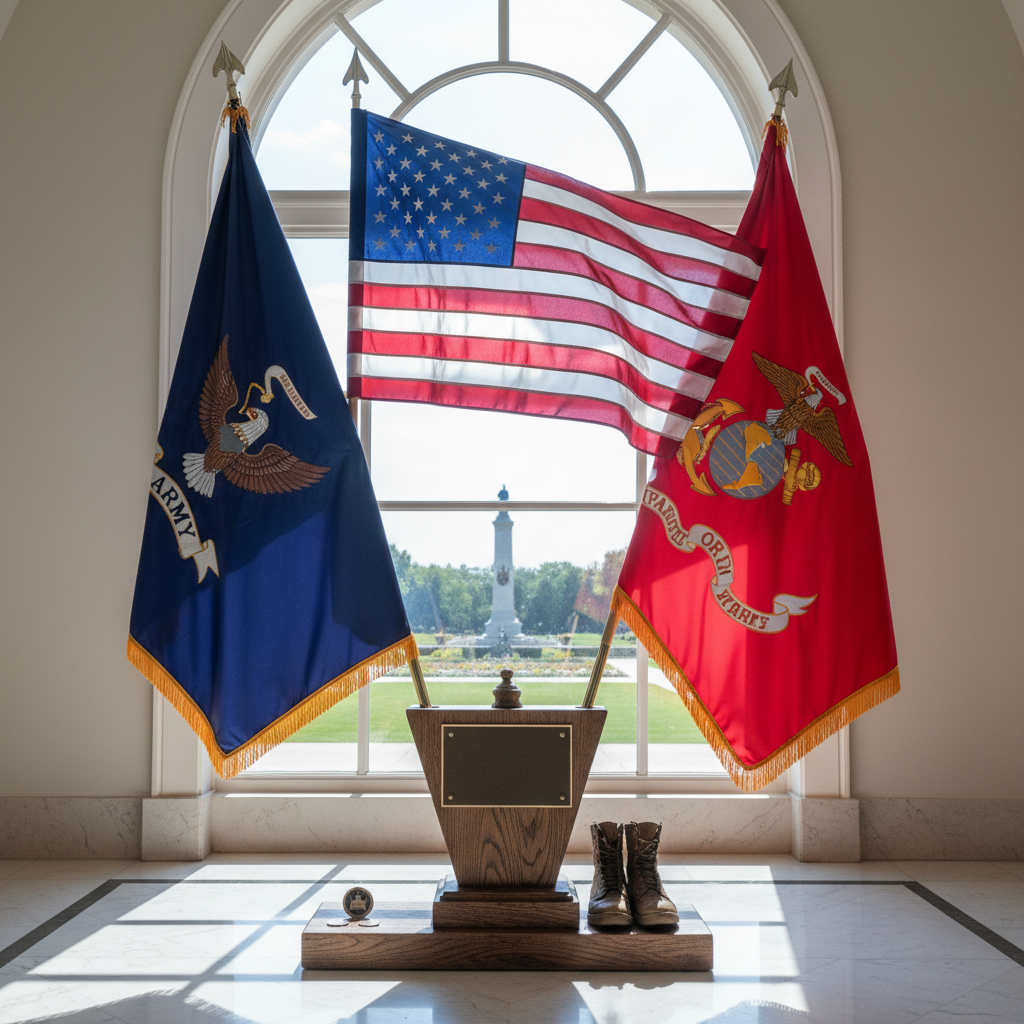 Flag Stand For Military Veterans
