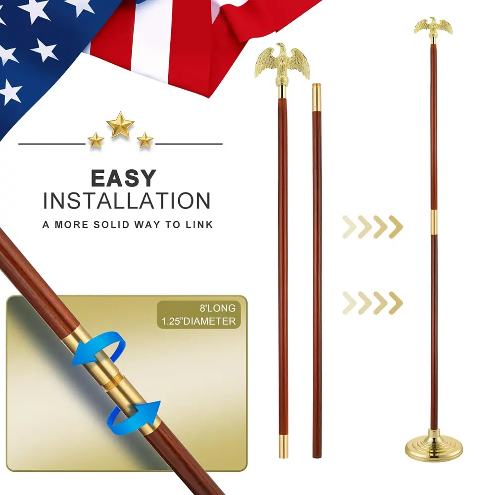 2-wooden-flag-pole