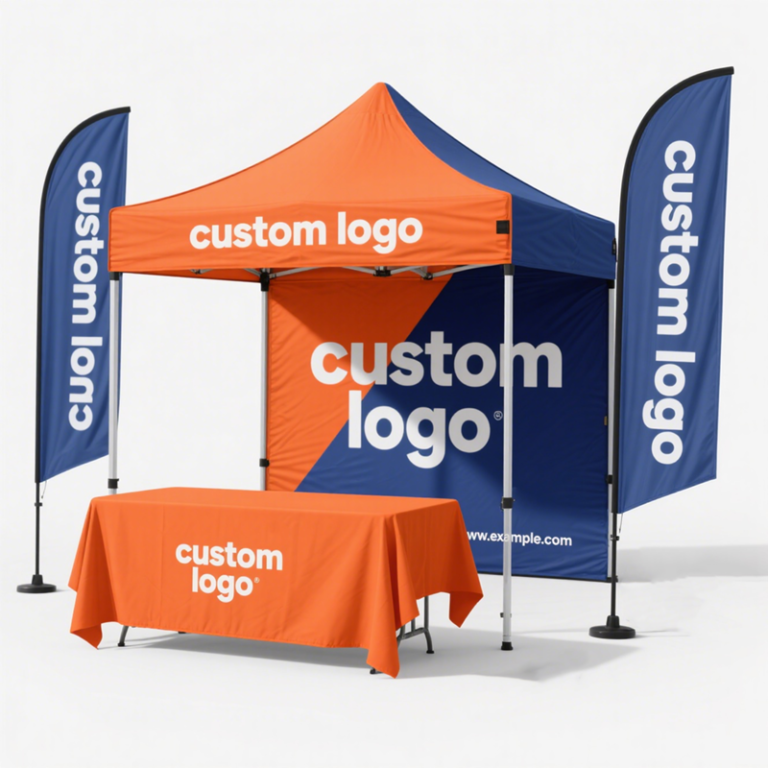 Folding aluminium advertising and event tent