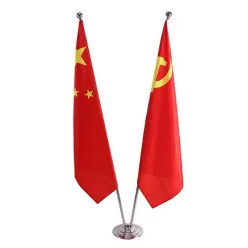 V-Shape Indoor Flagpole For Office