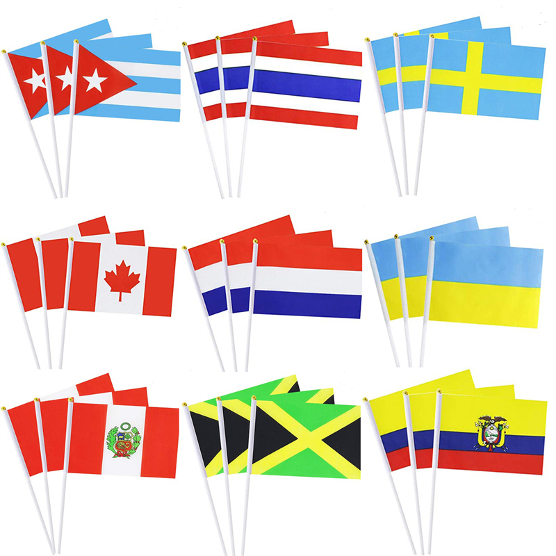 2-Country hand flags