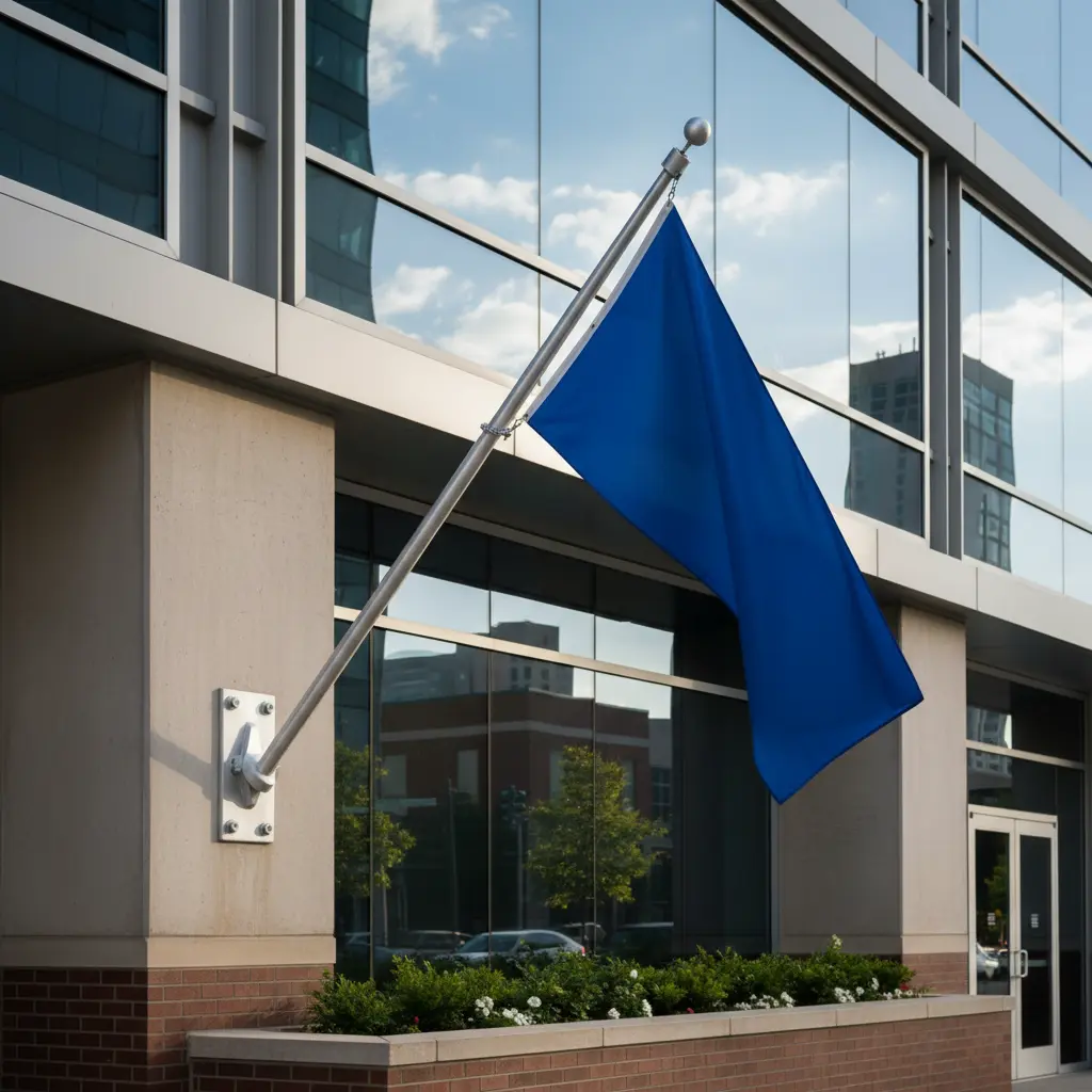 Wall Mounted Flagpole For Commercial Buildings