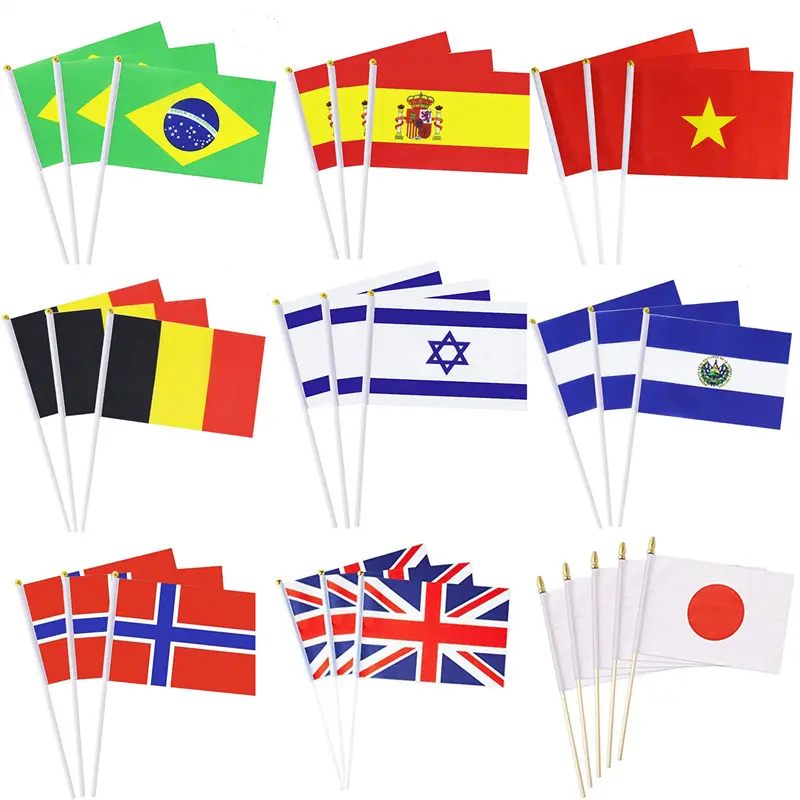 1-Country hand flags