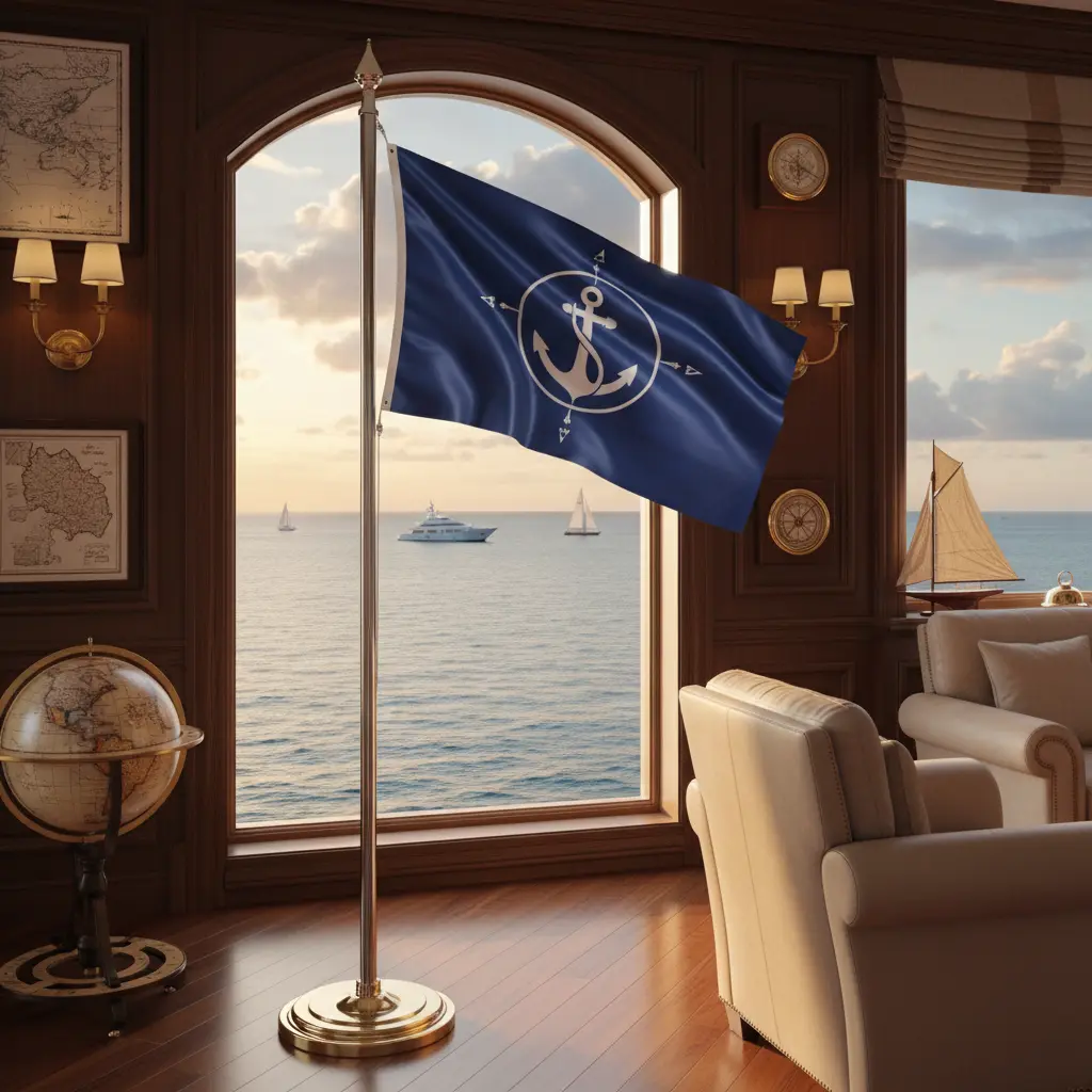 Indoor Flag Pole For Marine And Boats