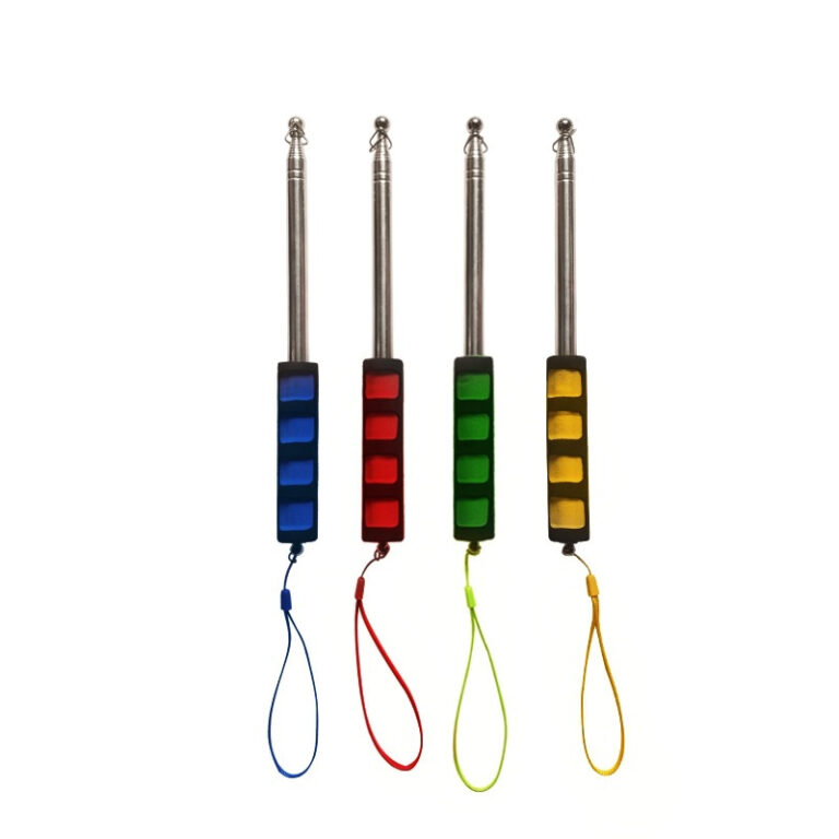 Hand-held stainless steel telescopic flagpole