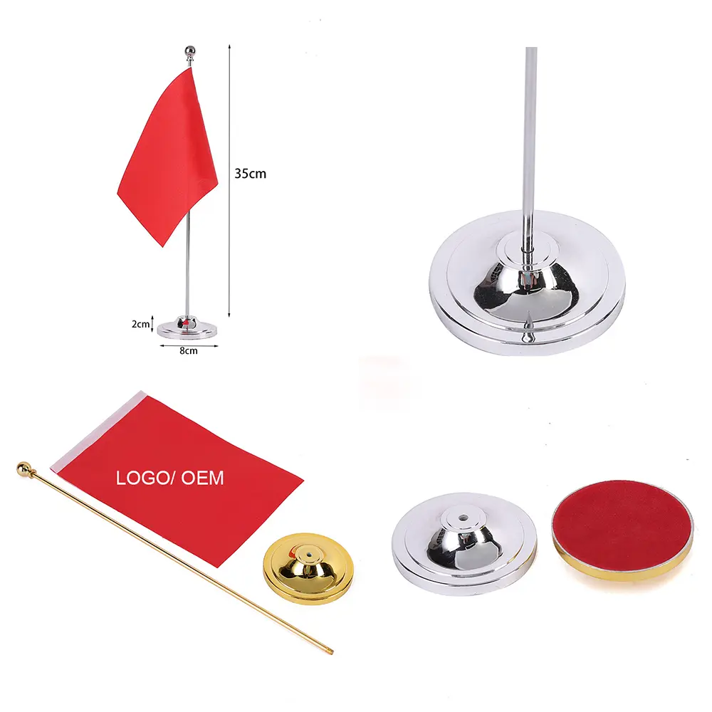 2-desk flagpole