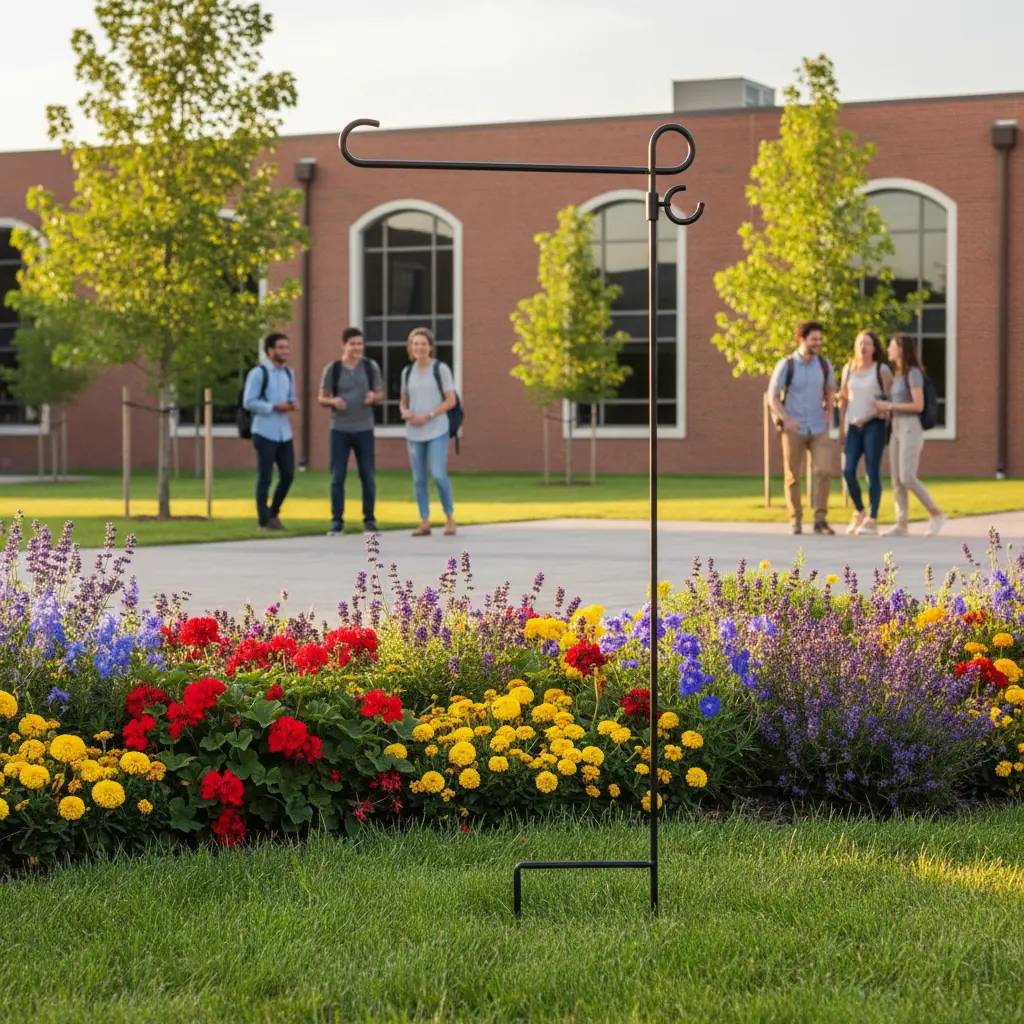 Garden Flag Stand For School Campuses