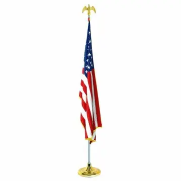 8ft Eagle Head Indoor Flag Pole For America