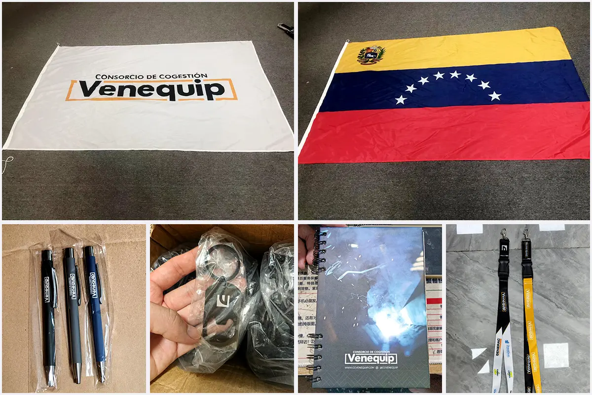 Venezuelan company flag and office supplies project
