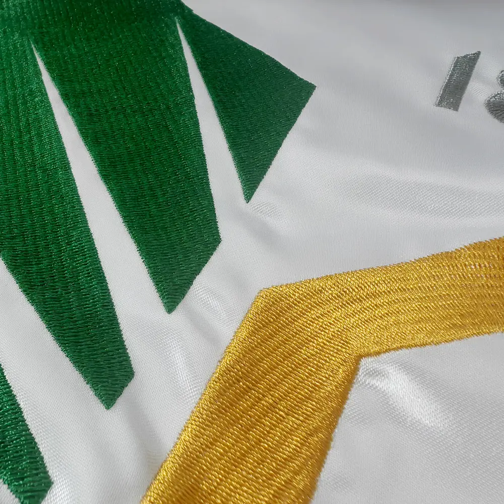 Embroidered satin flag 4