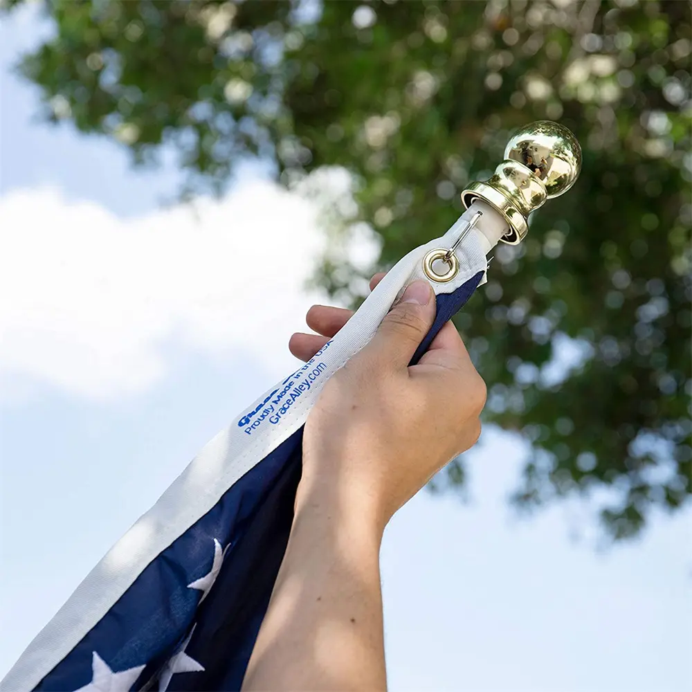 1- aluminum wall flag pole