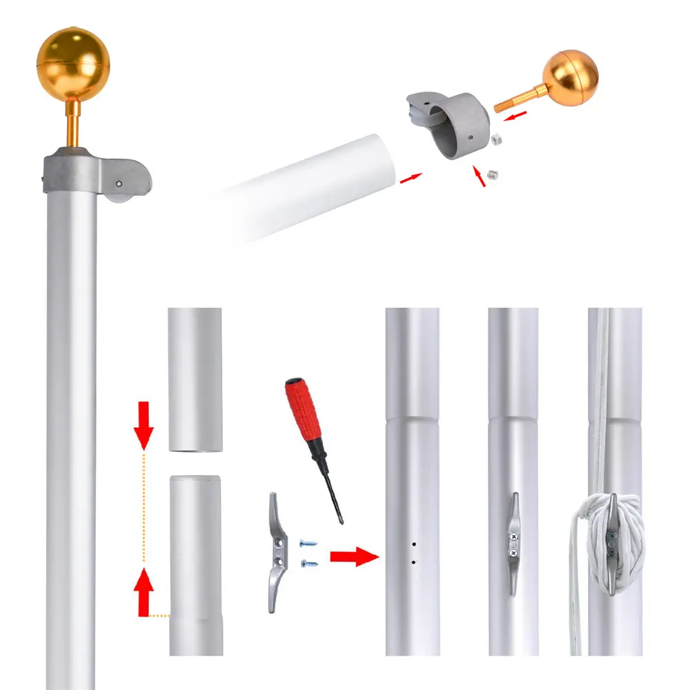 1-Sectional Flag Pole Kit