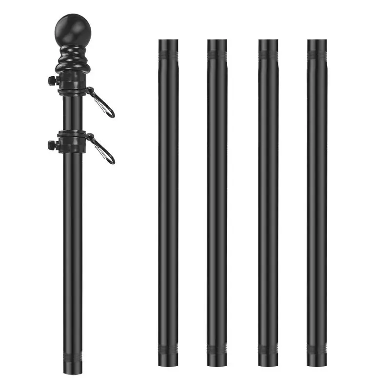 Black Stainless Steel Wall Mounted Flag pole - 2.jpg