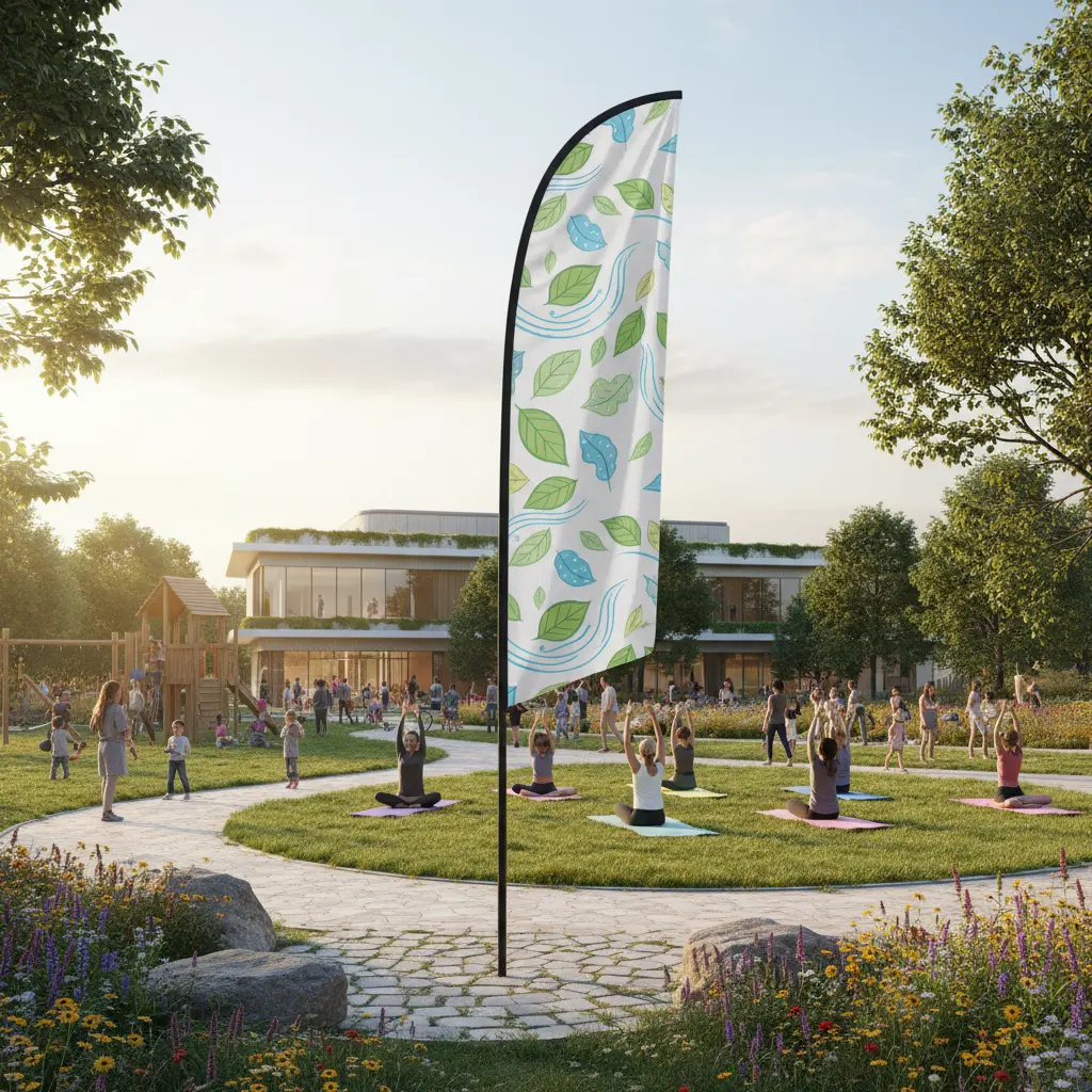 Teardrop Flag For Community Parks